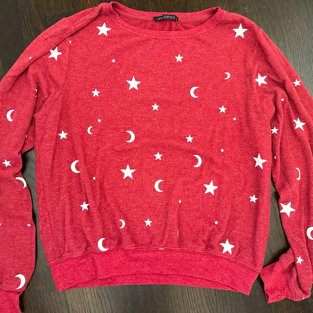 Wildfox Moon & Stars Pullover- size medium- so soft!